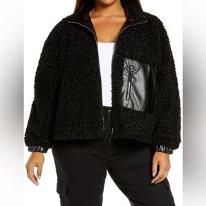 Shearling bomber jacket